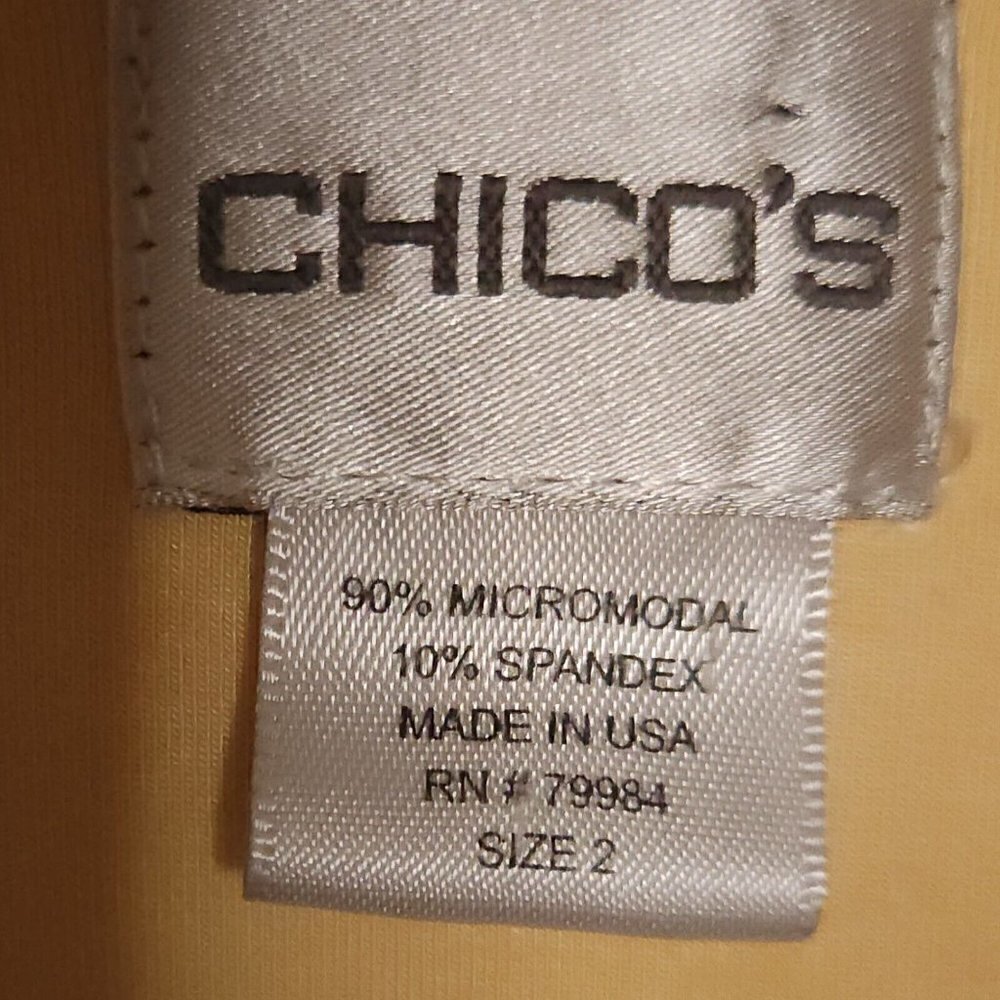 Chico's Womens Yellow Stretchy Vest Large - Picture 4 of 5